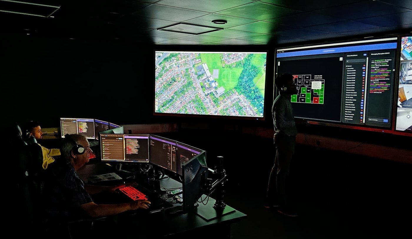 Controllers at work inside the Ag Lockdown Emergency Response Centre